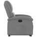 Electric Stand Up Recliner Chair Light Grey Fabric Txbpatl