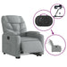 Electric Stand Up Recliner Chair Light Grey Fabric Txbpltx