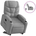 Electric Stand Up Recliner Chair Light Grey Fabric Txbpltx