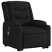 Electric Stand Up Massage Recliner Chair Black Fabric