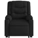Electric Stand Up Massage Recliner Chair Black Fabric