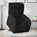 Electric Stand Up Massage Recliner Chair Black Faux Leather