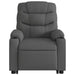 Electric Stand Up Massage Recliner Chair Dark Grey Fabric