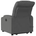 Electric Stand Up Massage Recliner Chair Dark Grey Fabric