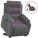 Electric Stand Up Massage Recliner Chair Dark Grey Fabric