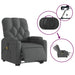 Electric Stand Up Massage Recliner Chair Dark Grey Fabric