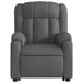 Electric Stand Up Massage Recliner Chair Dark Grey Fabric