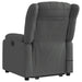 Electric Stand Up Massage Recliner Chair Dark Grey Fabric