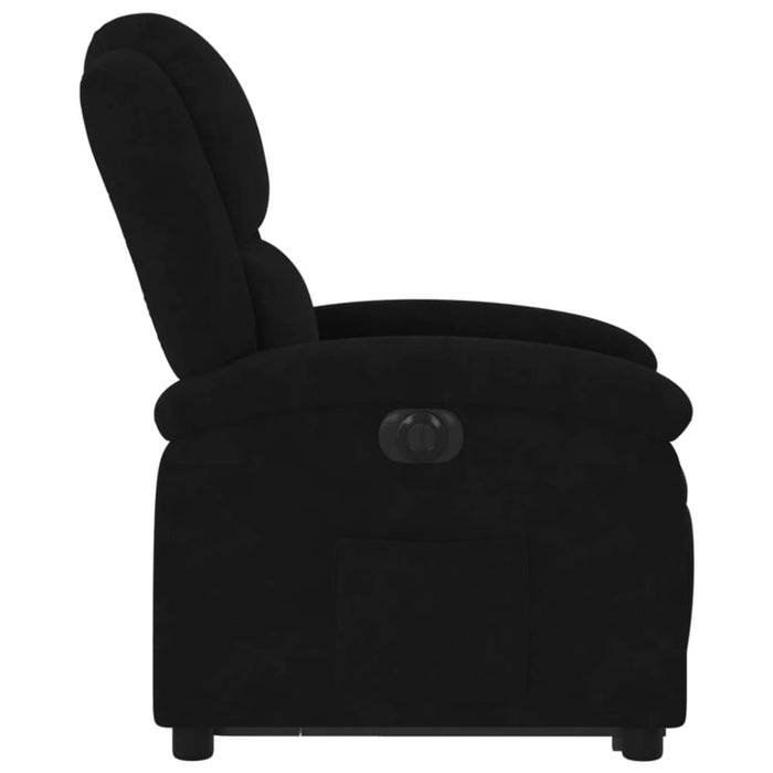 Electric Stand Up Recliner Chair Black Velvet Txbppbp