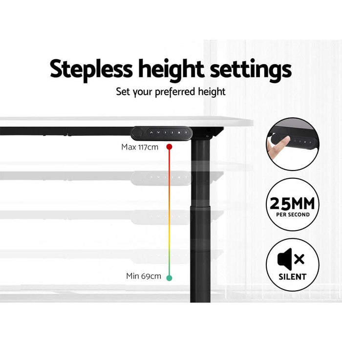 Electric Standing Desk Motorised Adjustable Sit Stand Desks