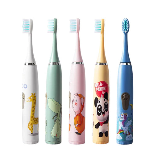 Electric Ultrasonic Rechargeable Soft Cartoon Toothbrush