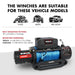 4x4 Electric Winch 12v 12000lbs Synthetic Rope 4wd Car