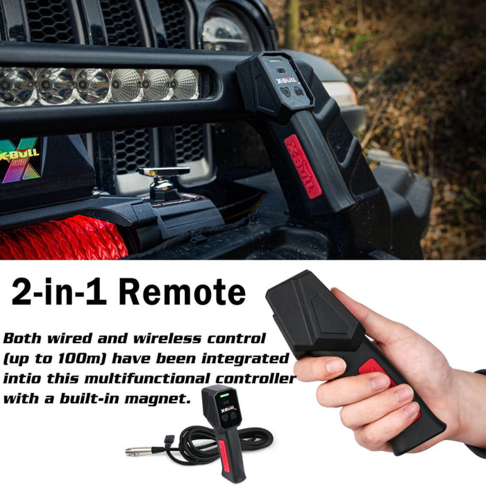 Electric Winch 12v 14500lbs Synthetic Rope Wireless Remote