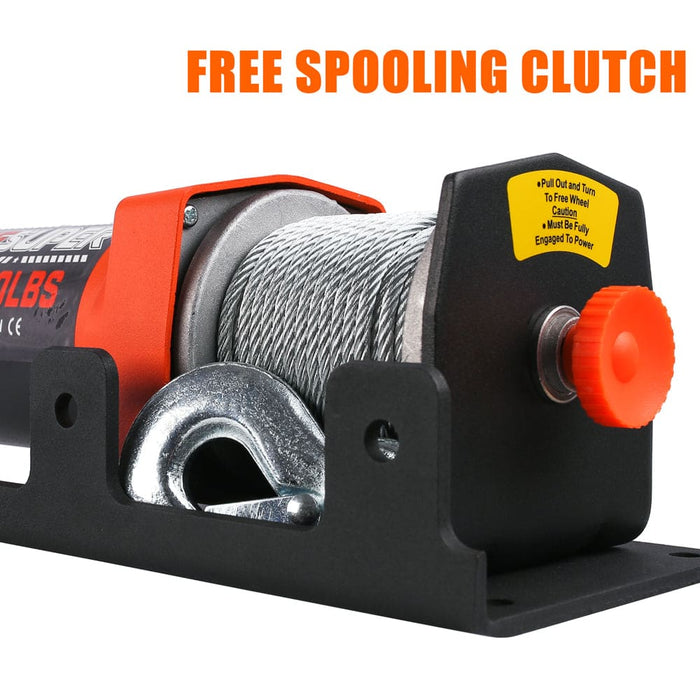 Electric Winch 2500lbs/1134kg 12v 15.2m Steel Cable Atv Utv