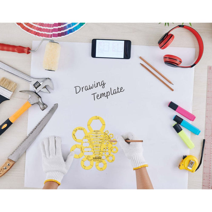 Electrical Drafting Bolts Template Drawing Stencil