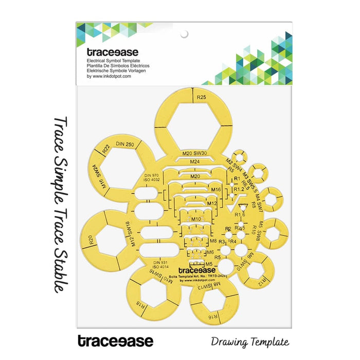 Electrical Drafting Bolts Template Drawing Stencil