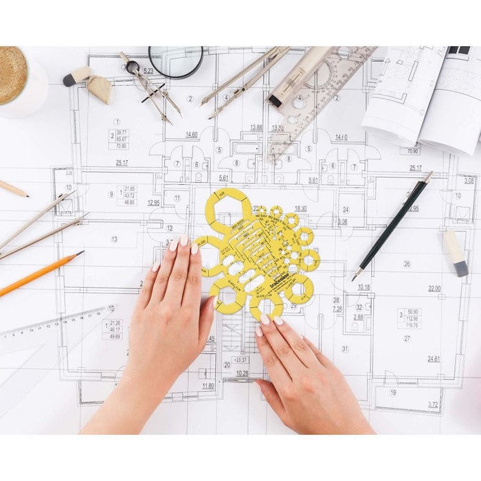 Electrical Drafting Bolts Template Drawing Stencil