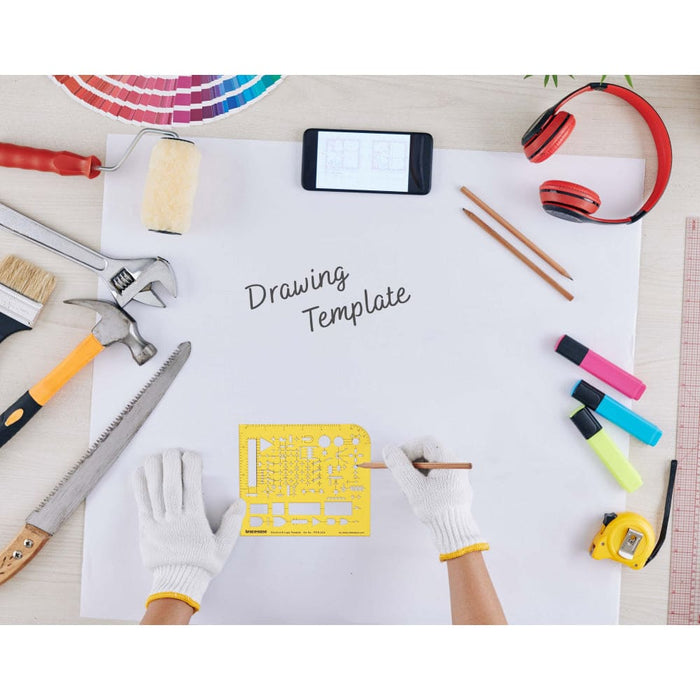 Electrical Drafting and Logic Template Drawing Stencil