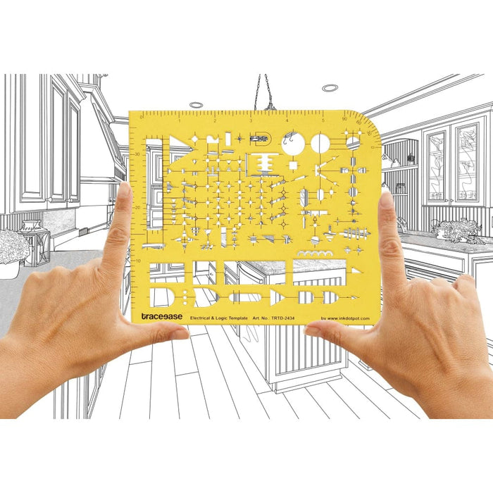 Electrical Drafting and Logic Template Drawing Stencil