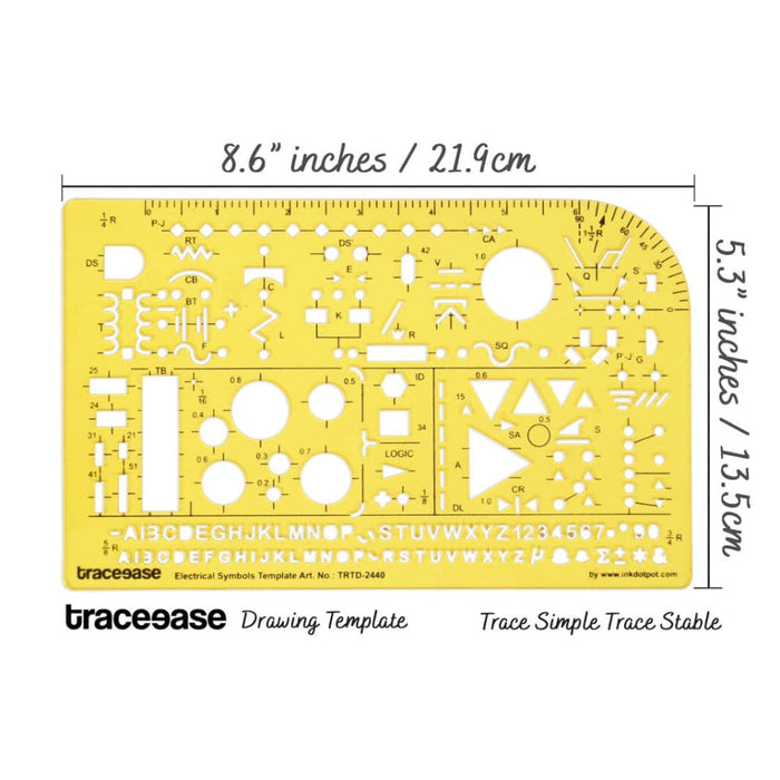 Electrical Drafting Symbols Template Drawing Stencil