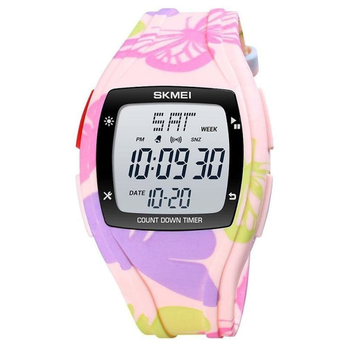 Electronic Led Display Sports Countdown Waterproof Watches