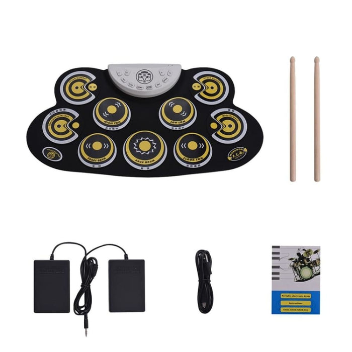 Electronic Drum Usb Roll Type Silicon Set Digital Drum - 8