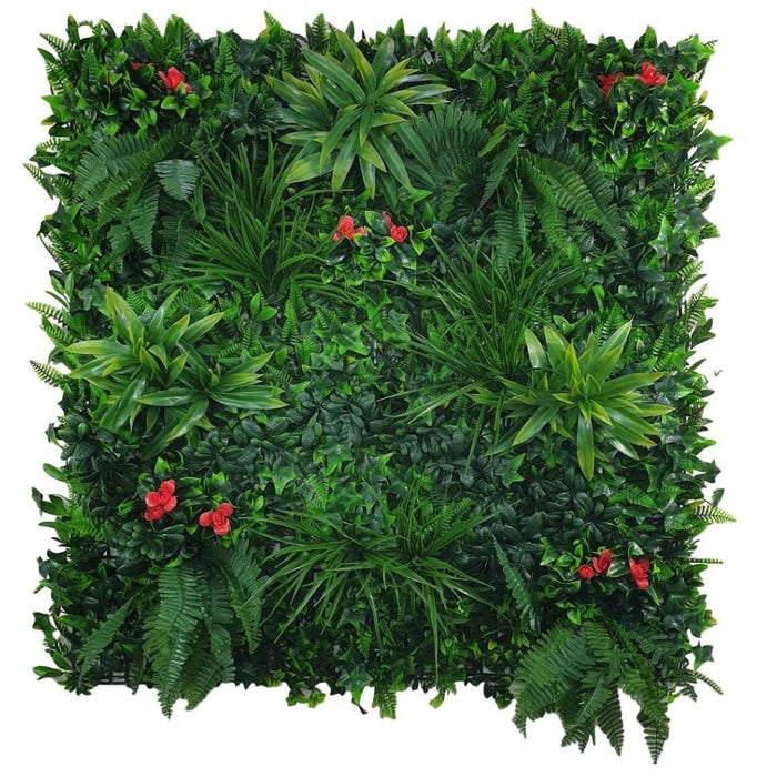 Elegant Red Rose Vertical Garden Green Wall Uv Resistant