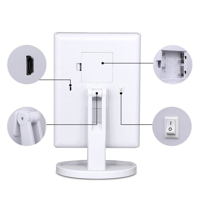 Goslash Picks Embellir Led Tri-fold Make Up Mirror