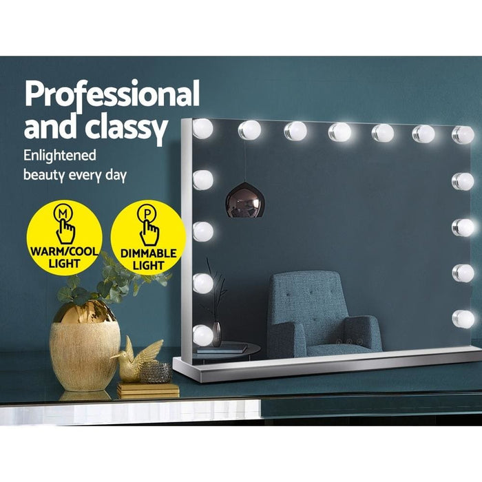 Embellir Hollywood Frameless Makeup Mirror with 15 Led