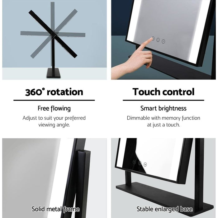 Goslash Picks Embellir Led Makeup Mirror Hollywood Standing