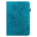 Embossed Lace Flower Pattern Leather Tablet Case For Ipad