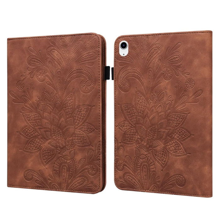 Embossed Lace Flower Pattern Leather Tablet Case For Ipad