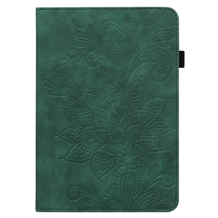 Embossed Lace Flower Pattern Leather Tablet Case For Ipad