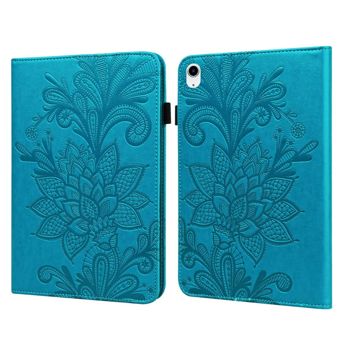 Embossed Lace Flower Pattern Leather Tablet Case For Ipad