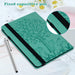 Embossed Leather Tablet Case With Tree And Deer Design
