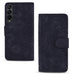 Embossed Mandala Leather Phone Case Dual Fold Design