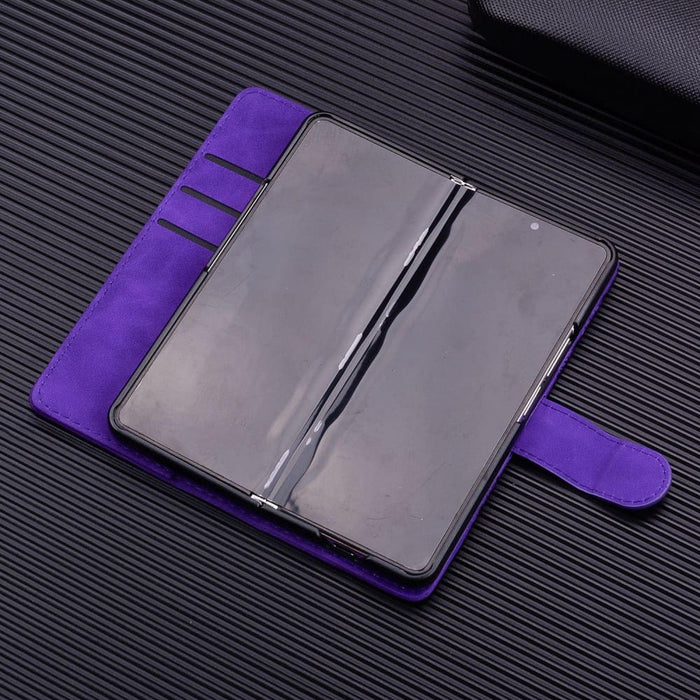 Embossed Mandala Leather Phone Case Dual Fold Design