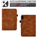 Embossed Smile Flip Tablet Leather Smart Case