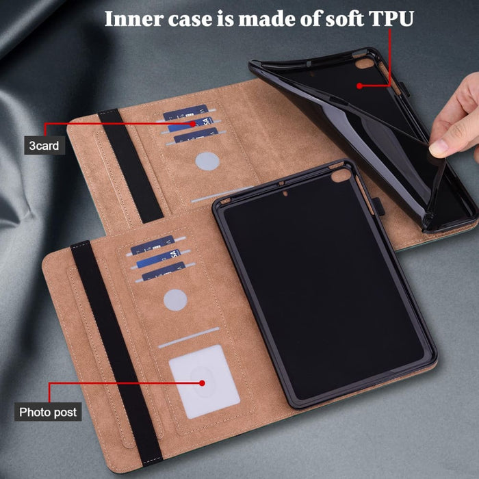 Embossed Striped Leather Case For Ipad Pro 12.9