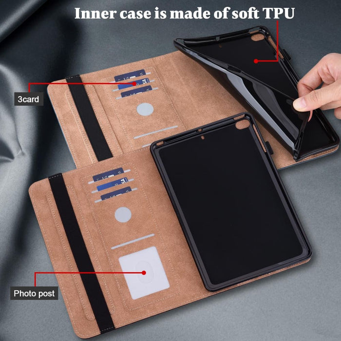 Embossed Striped Leather Case For Ipad Pro 12.9