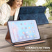 Embossed Striped Leather Case For Ipad Pro 12.9