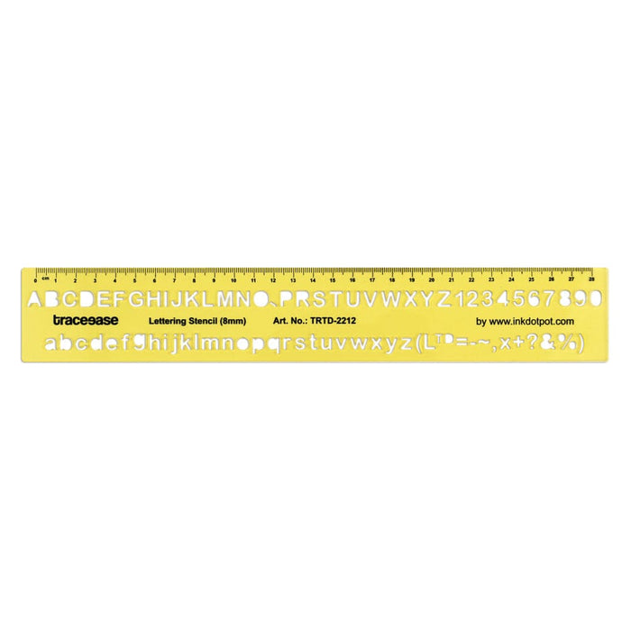 English Alphabet Numbers Lettering Template Drafting Tools