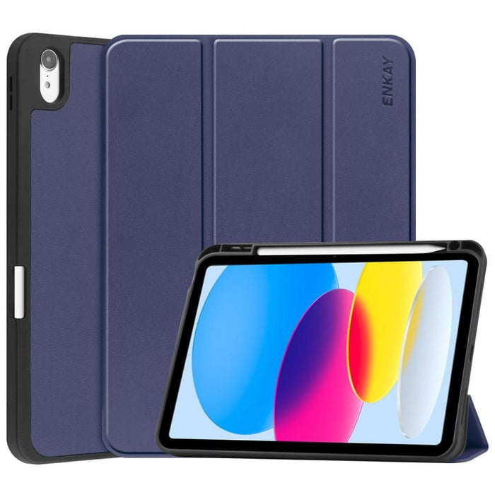 Enkay Tpu Back Cover Smart Leather Stand Tablet Case