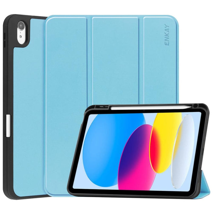 Enkay Tpu Back Cover Smart Leather Stand Tablet Case