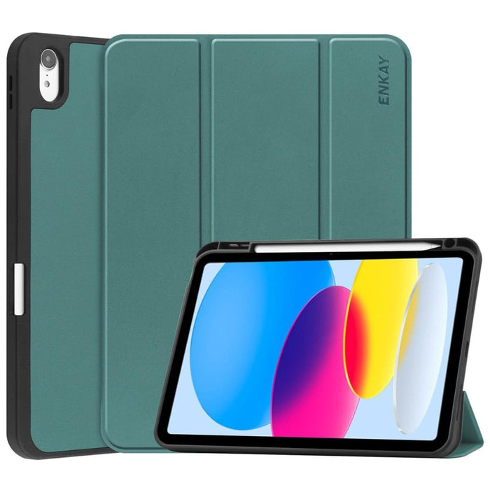 Enkay Tpu Back Cover Smart Leather Stand Tablet Case