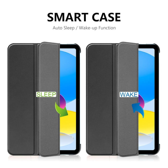 Enkay Tri Fold Custer Texture Leather Stand Smart Case