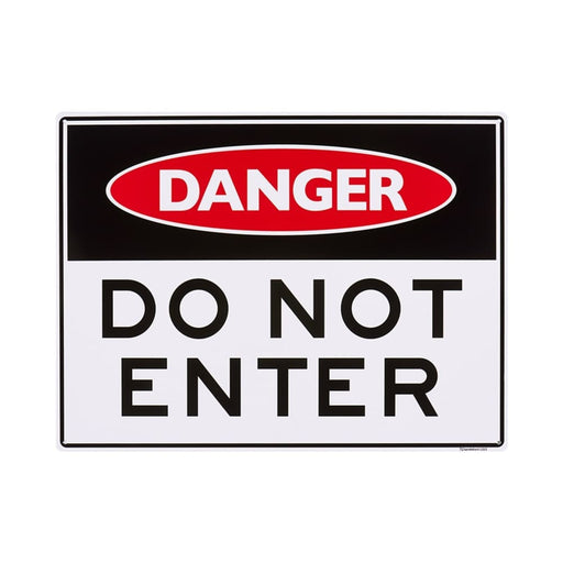 Do Not Enter Plastic Sign