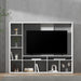 Entertainment Center Unit Tv Stand Cabinet Open Shelves