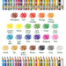 Erasable Coloured Pencils With Erasers 24pcs