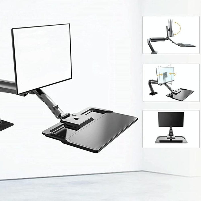 Ergonomic Height Adjust Computer Stand Workstation 22-32